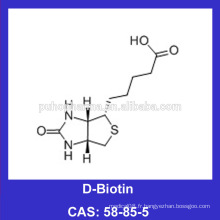 Haute qualité D-Biotine en poudre / 58-85-5 / Vitamine B7 / USP / EP / BP